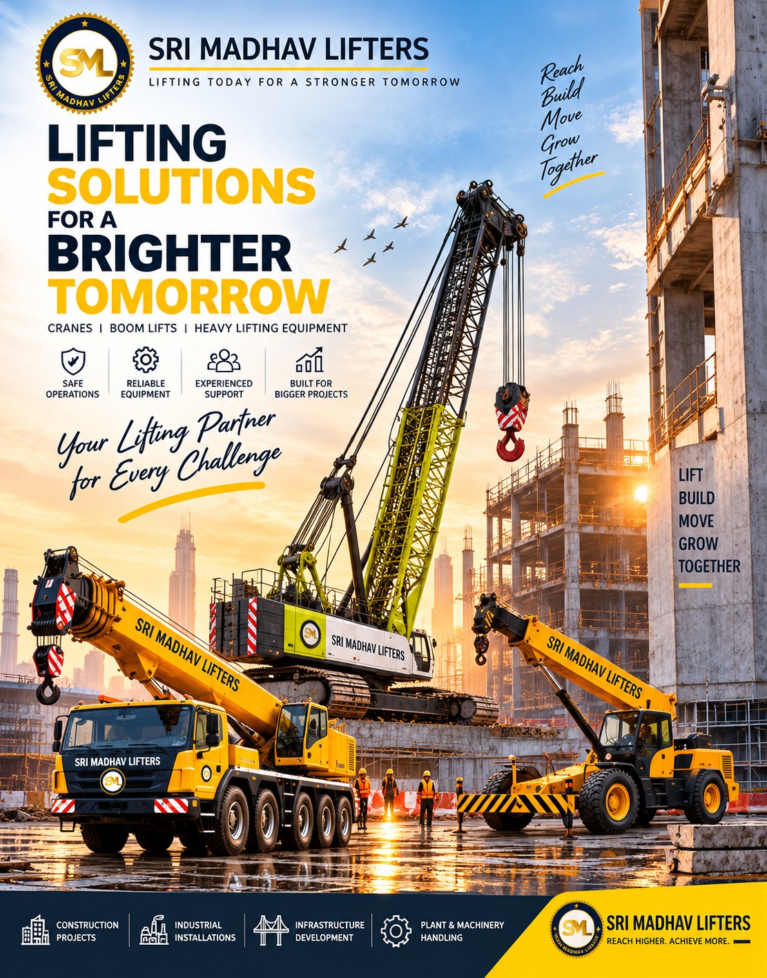 Sri Madhav Lifters crane and boom lift services